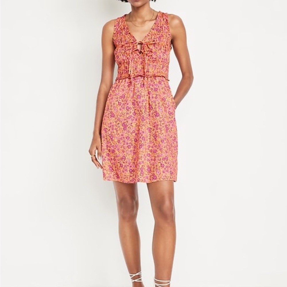 Old Navy Pink Floral Mini Dress